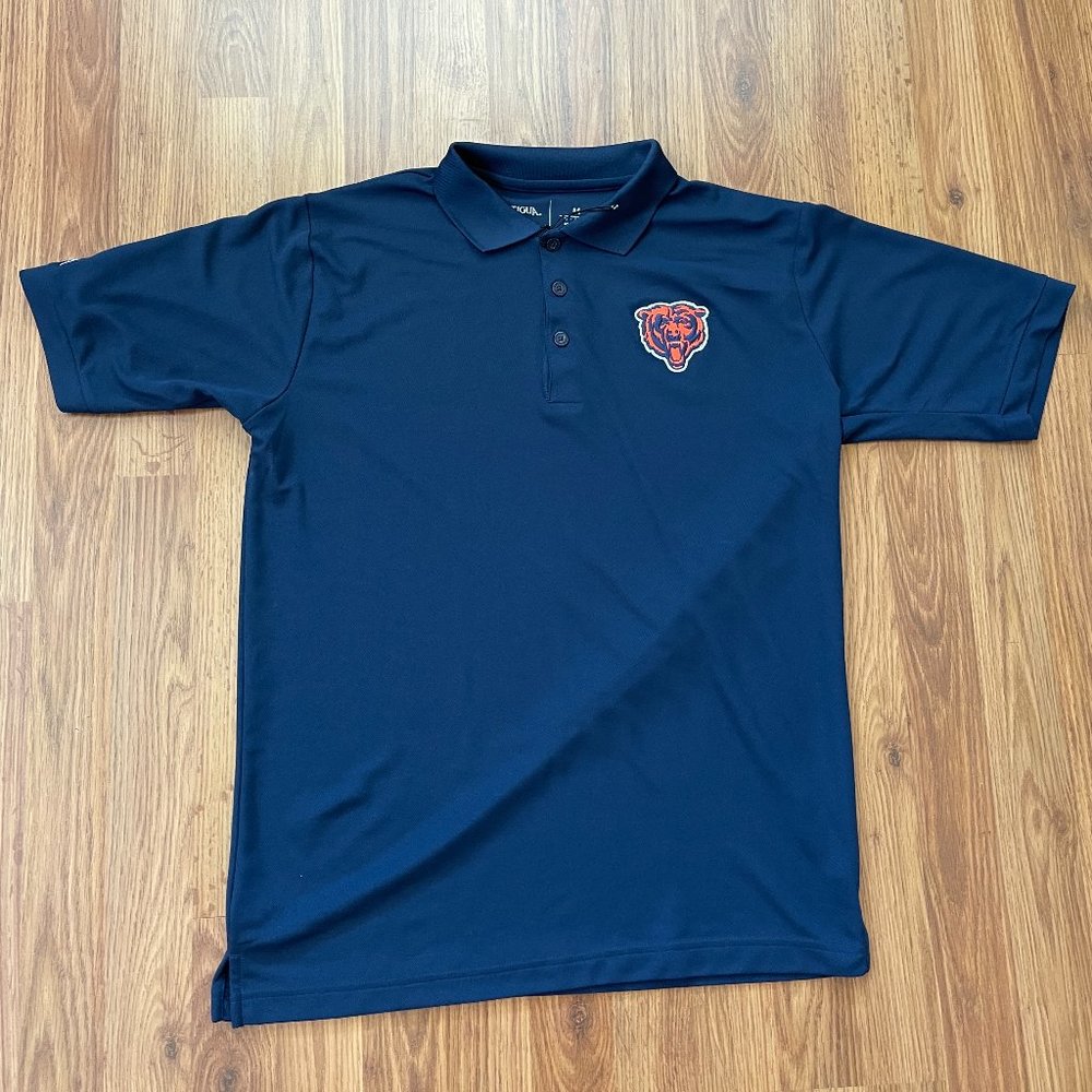NFL  Bears Navy Blue Polo Shirt Medium / 4.99 SHIPPING